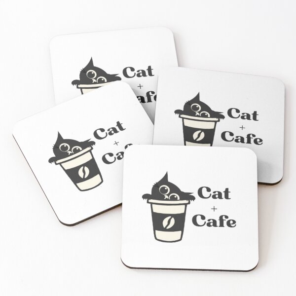 Item preview, CAT + COFFEE - Minimalist Black Cat designed and sold by CoffeeCat110.