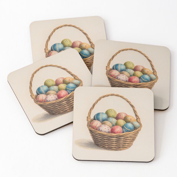 Item preview, Easter Egg Basket - Vintage Style designed and sold by TheBohemianLark.