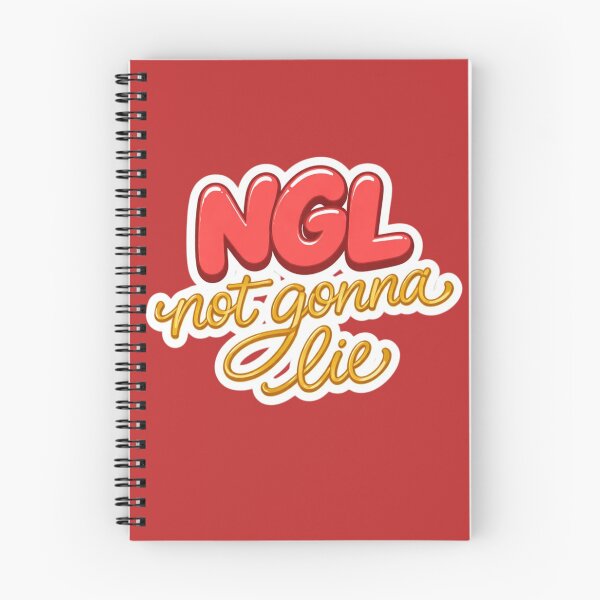 Item preview, NGL Not Gonna Lie Funny Quote Sticker designed and sold by MKVisions.