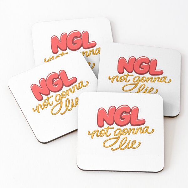 Item preview, NGL Not Gonna Lie Funny Quote Sticker designed and sold by MKVisions.