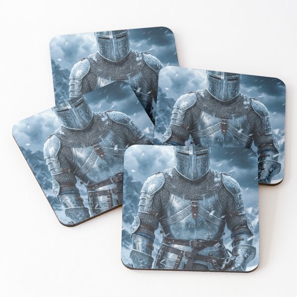 Item preview, Medieval Knight Snowstorm designed and sold by NEONOVAX.