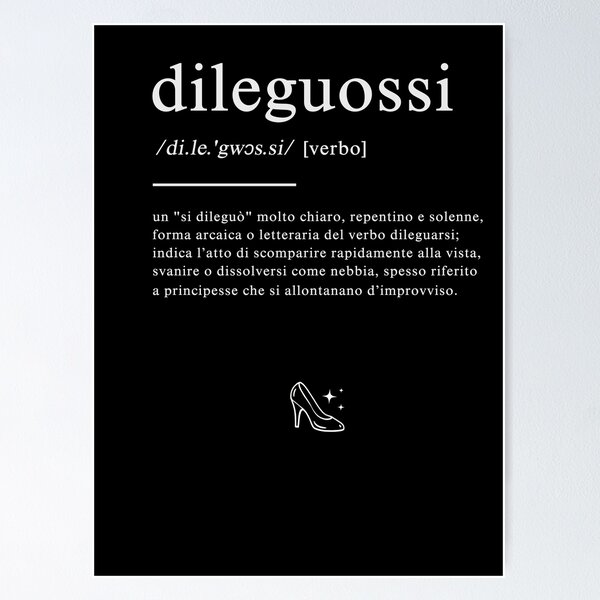 Item preview, Cenerentola - Dileguossi italian quote white ver.2 designed and sold by WHAT THE SHIRT.