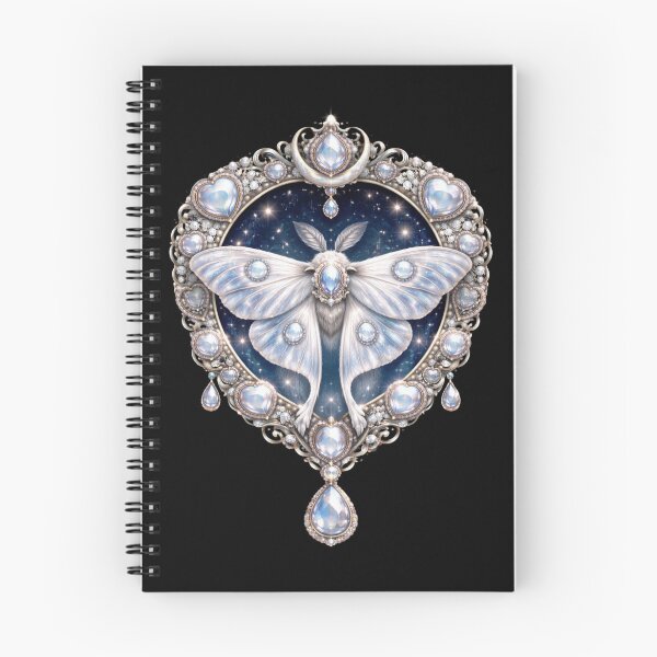 Item preview, Moonstone Moth Oracle Gothic Luxury Sticker designed and sold by ArcanePrintsxo.