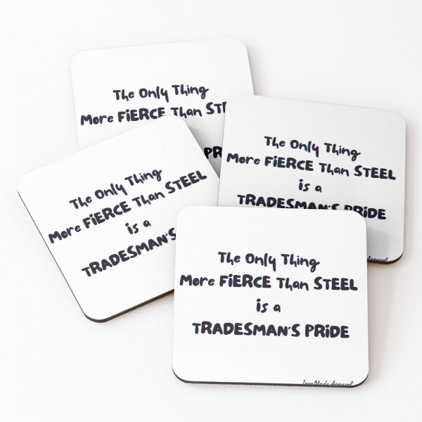 Item preview, Tradesman’s Pride – Fierce Like Steel T-Shirt designed and sold by IronMade Apparel.