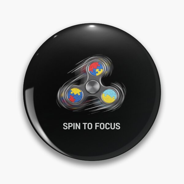 Item preview, Autism Fidget Spinner Shirt | Spin To Focus Puzzle Toy designed and sold by MotivAura.