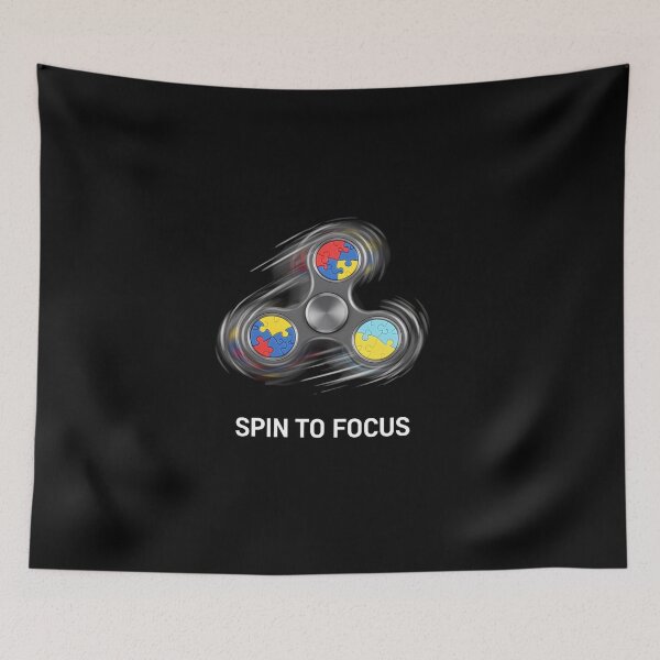 Item preview, Autism Fidget Spinner Shirt | Spin To Focus Puzzle Toy designed and sold by MotivAura.