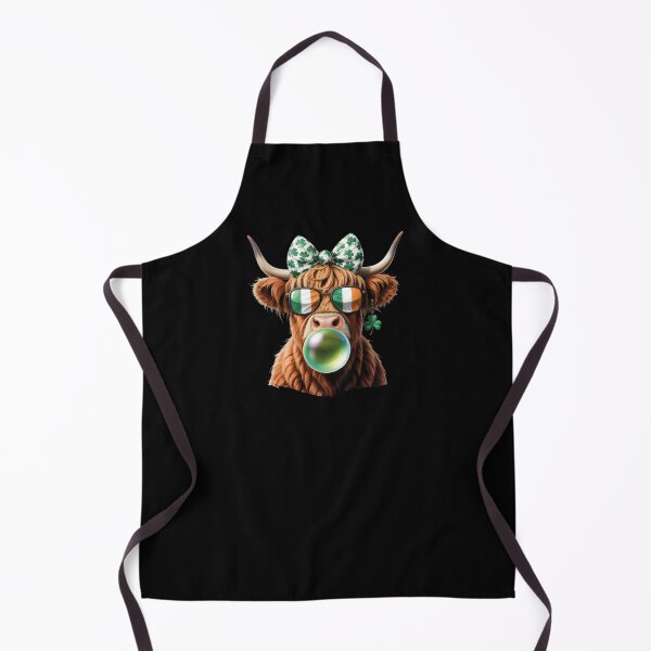 Item preview, St Patricks Day Irish Highland Cow Bubblegum designed and sold by Betsytiptoe.