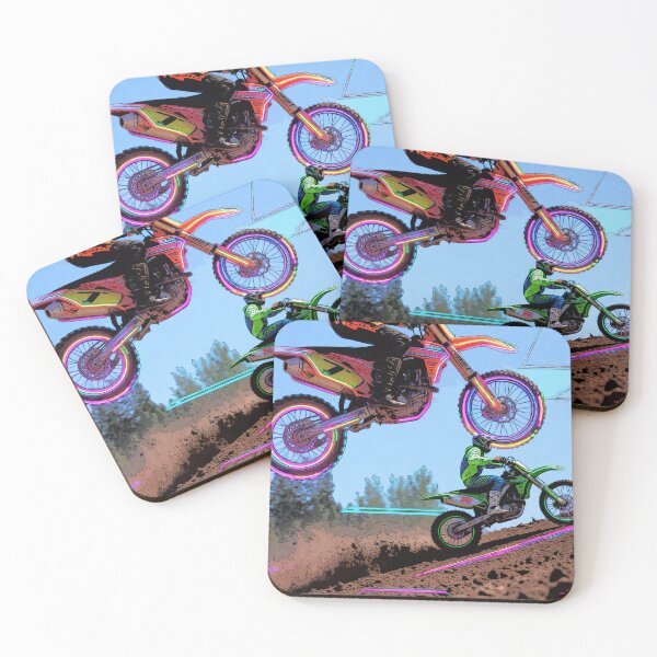 Item preview, Up Hill Battle - Motocross racers designed and sold by NaturePrints.