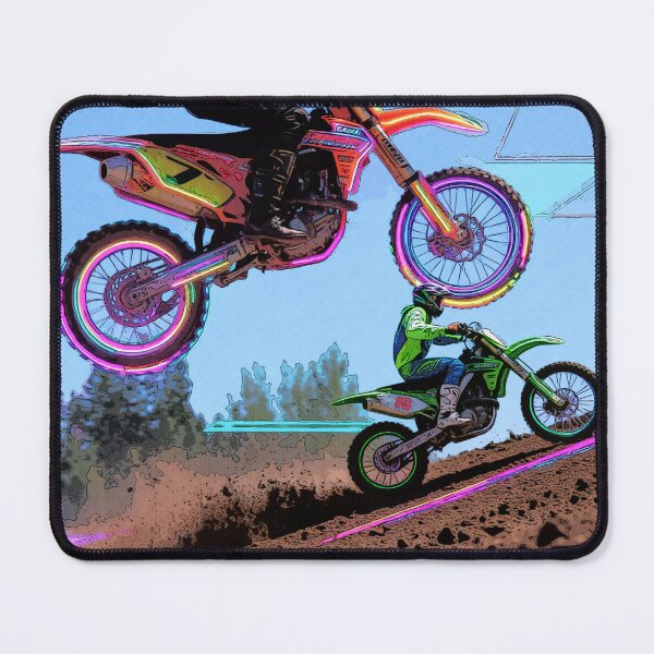 Item preview, Up Hill Battle - Motocross racers designed and sold by NaturePrints.