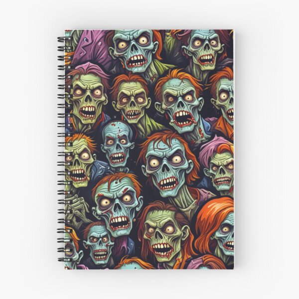 Item preview, Stylized Zombie Crowd Pattern – Horror Suits designed and sold by Fabricbella.