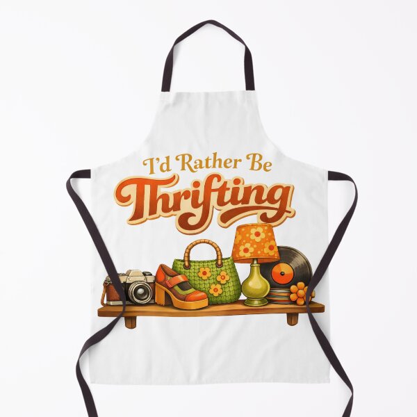Item preview, I’d Rather Be Thrifting Retro Vintage Aesthetic 70s Design designed and sold by Luvahawb.