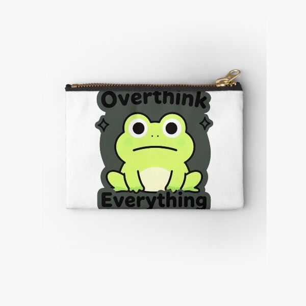 Item preview, Overthinking Frog – Funny Anxiety Meme Cute Frog designed and sold by AnimalAirtistry.