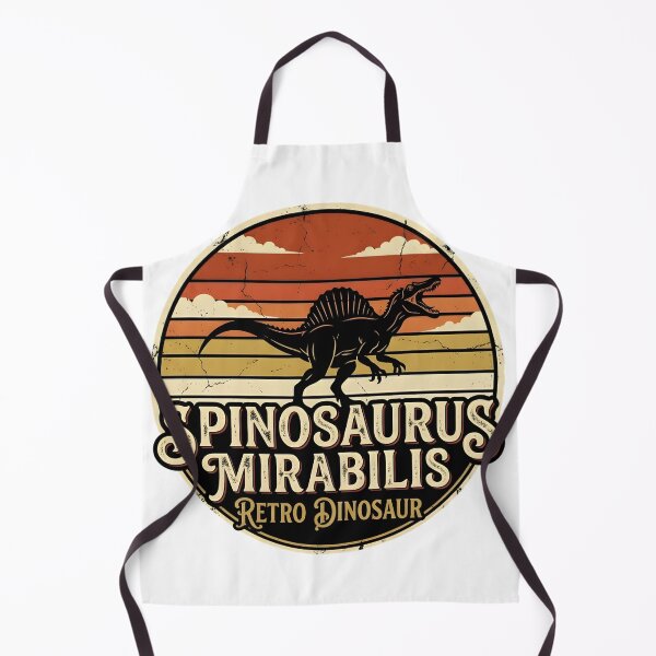 Item preview, Spinosaurus Mirabilis Retro Dinosaur Distressed Sunset Art designed and sold by VGAfanatic.