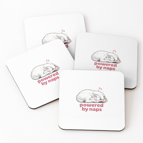 Item preview, Powered by Naps – Cute Sleeping Cat Aesthetic Design designed and sold by .onemoredesign..