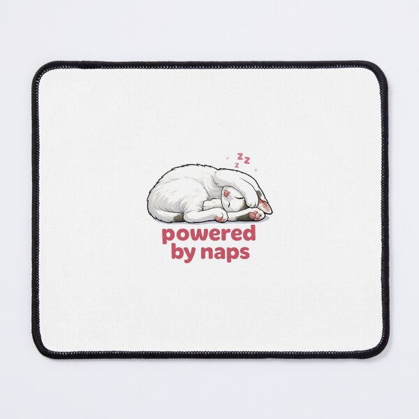 Item preview, Powered by Naps – Cute Sleeping Cat Aesthetic Design designed and sold by .onemoredesign..