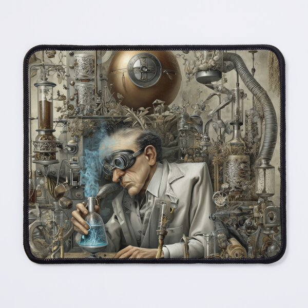 Item preview, Steampunk Alchemist Distilling Blue Gin designed and sold by CodeDistilled.