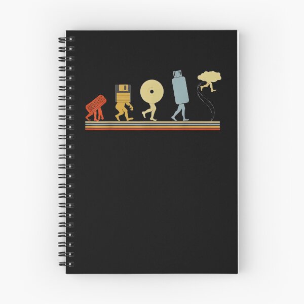 Item preview, Funny Evolution Data Storage Retro Tech Computer Nerd Geeks designed and sold by Goleon12.
