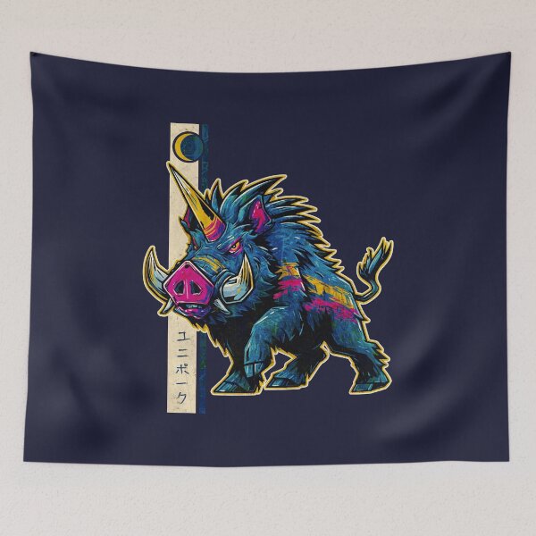 Item preview, The Unicorn Wild Mystical Hog designed and sold by T Style.