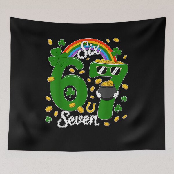 Item preview, 67 Six Seven Funny 6 7 Meme St Patricks Day Leprechaun 67 designed and sold by Goleon12.