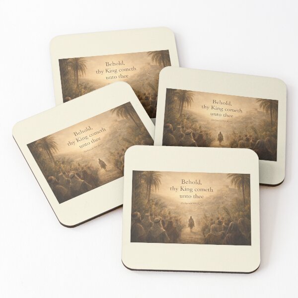 Item preview, Palm Sunday — Behold, Thy King Cometh (Zechariah 9:9 KJV) designed and sold by Novel Works Studio.