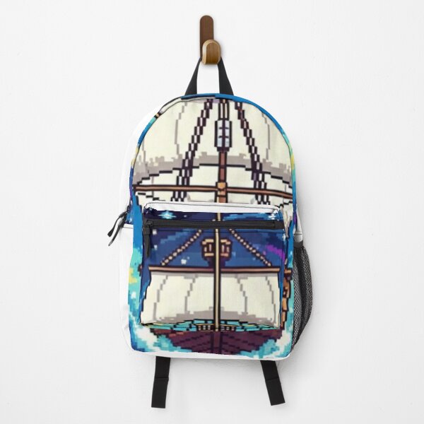 Item preview, Cosmic Pirate Ship Pixel Art – Retro Space Fantasy Sailing Through the Stars designed and sold by Dzblack.