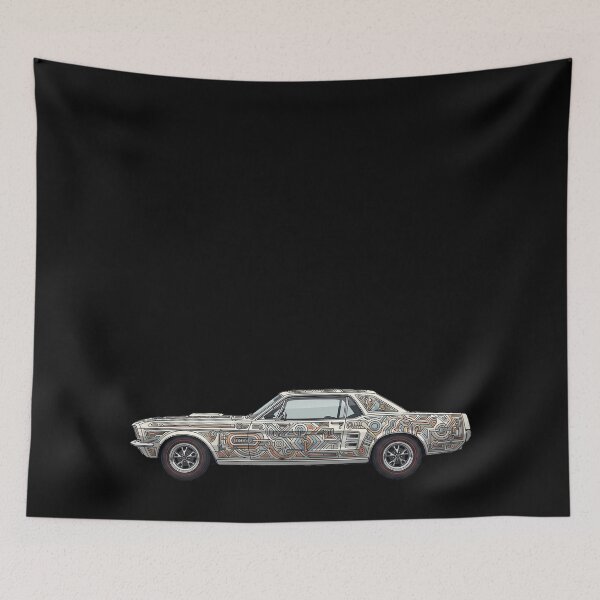 Item preview, Retro 60s Mustang Fastback – Iconic American Car Design designed and sold by MDSDesigns.