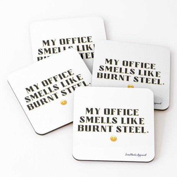 Item preview, My Office Smells Like Burnt Steel – Funny Welder T-Shirt for Blue Collar Metalworkers & Fabricators designed and sold by IronMade Apparel.