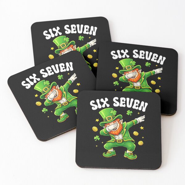 Item preview, Six Seven Leprechaun Dabbing 67 Meme St Patrick's Day Boys designed and sold by Goleon12.