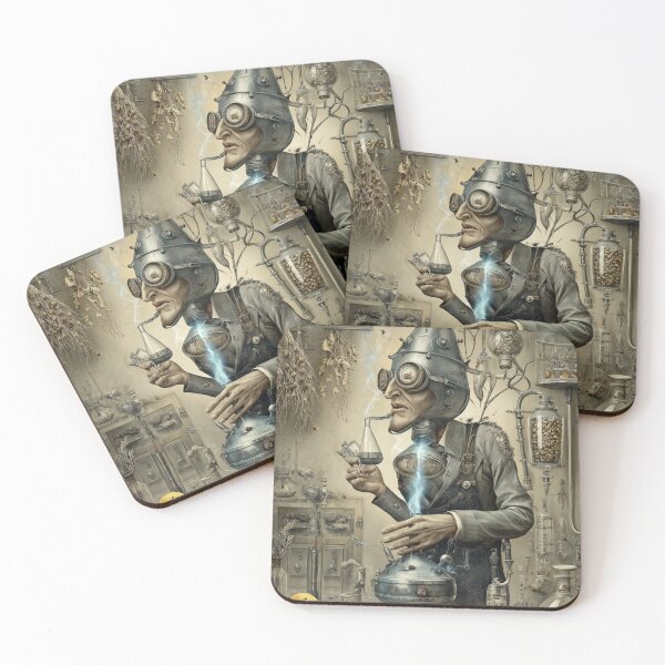 Item preview, Surreal Alchemist with Cone Hat and Gin Still designed and sold by CodeDistilled.
