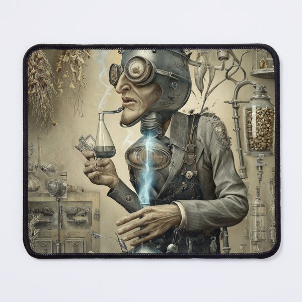 Item preview, Surreal Alchemist with Cone Hat and Gin Still designed and sold by CodeDistilled.