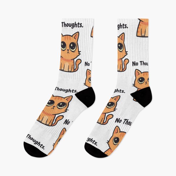 Item preview, No Thoughts - Cute Cat designed and sold by artaipix.