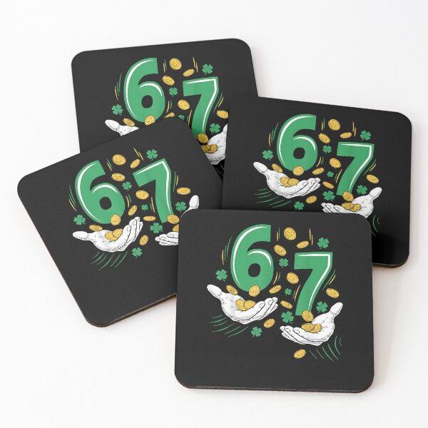 Item preview, Six Seven Meme 67 Hands Funny St Patrick's Day Shamrocks designed and sold by Goleon12.
