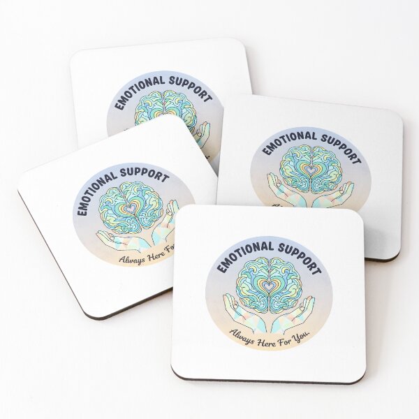 Item preview, Emotional Support Brain Mental Health Awareness Badge designed and sold by Dakson Design - Fantasy Art.