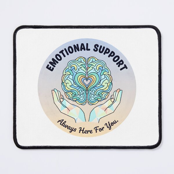 Item preview, Emotional Support Brain Mental Health Awareness Badge designed and sold by Dakson Design - Fantasy Art.