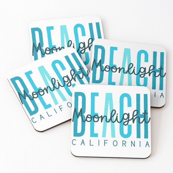 Item preview, Moonlight Beach California (Ocean Waves 2) designed and sold by Whackadoodletee.