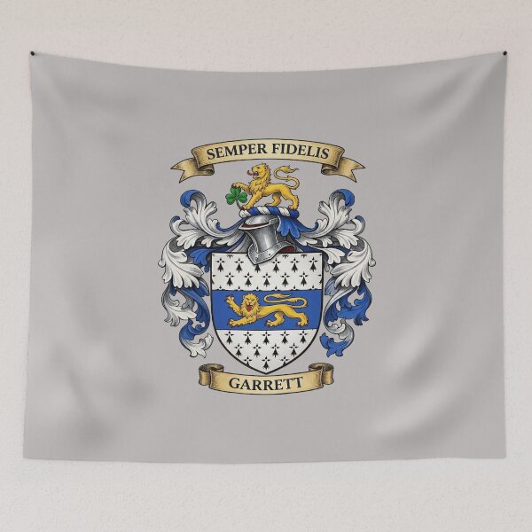 Item preview, The Garrett Family Coat of Arms designed and sold by BagTown Clans.