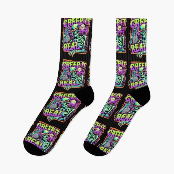 Item preview, Creep It Real: Retro Cool Skeleton Halloween designed and sold by ArtbyPriscilla.