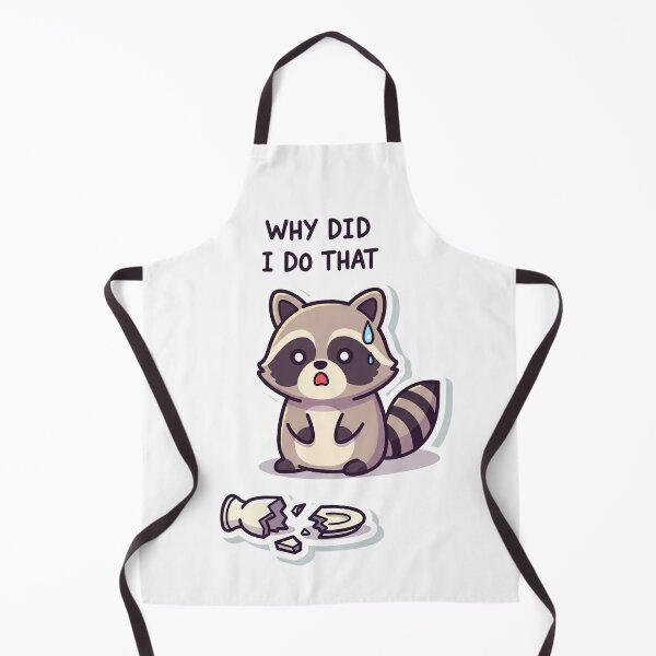 Item preview, Why Did I Do That - Cute Raccoon  designed and sold by artaipix.