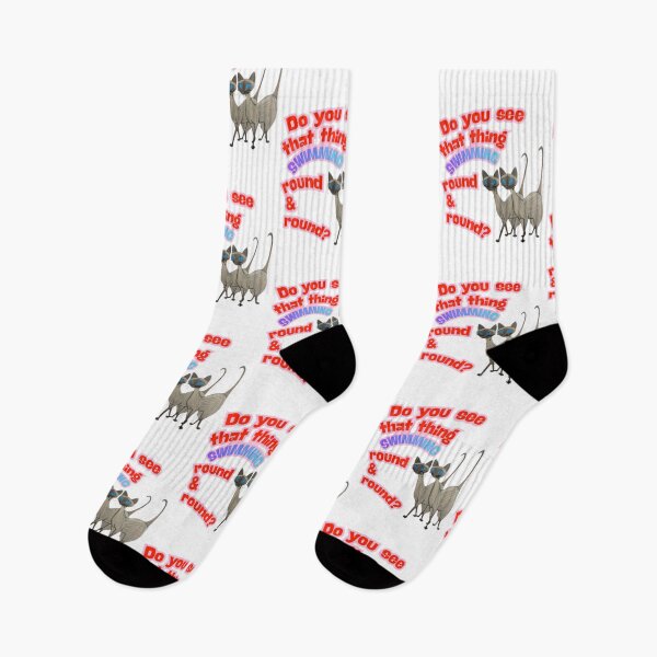 Item preview, Do You See That Thing Swimming Round And Round Funny Siamese Cat Tee designed and sold by ShaBooBooBeh.