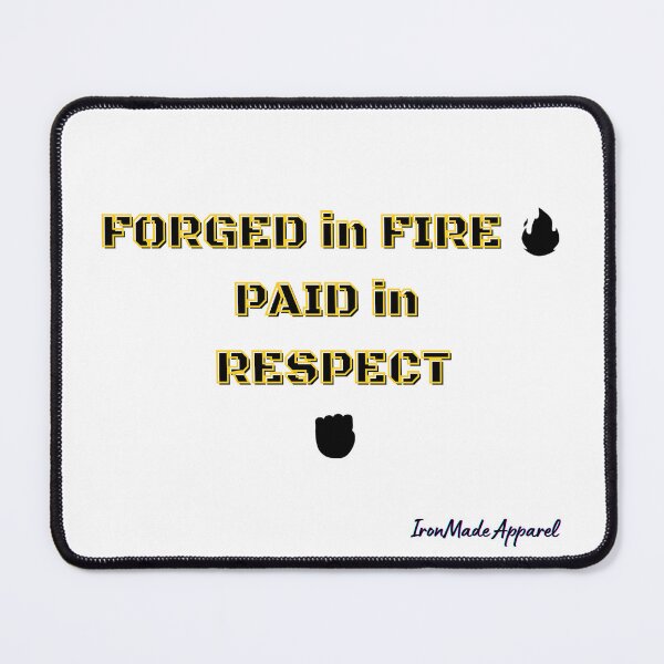 Item preview, Forged in Fire. Paid in Respect. – Welder Pride T-Shirt for Blue Collar Metalworkers & Fabricators designed and sold by IronMade Apparel.