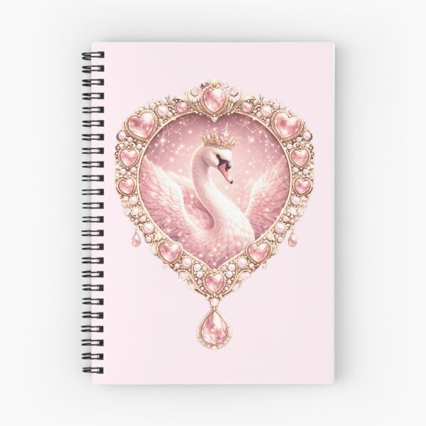 Item preview, Rose Quartz Swan Queen Gemstone Luxury Sticker designed and sold by ArcanePrintsxo.
