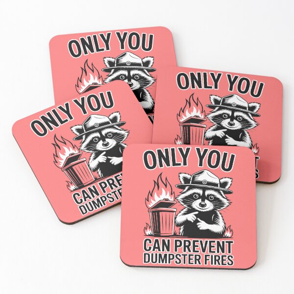 Item preview, Only You Can Prevent Dumpster Fires – Trash Panda Funny Raccoon Humor designed and sold by SEBANOX.
