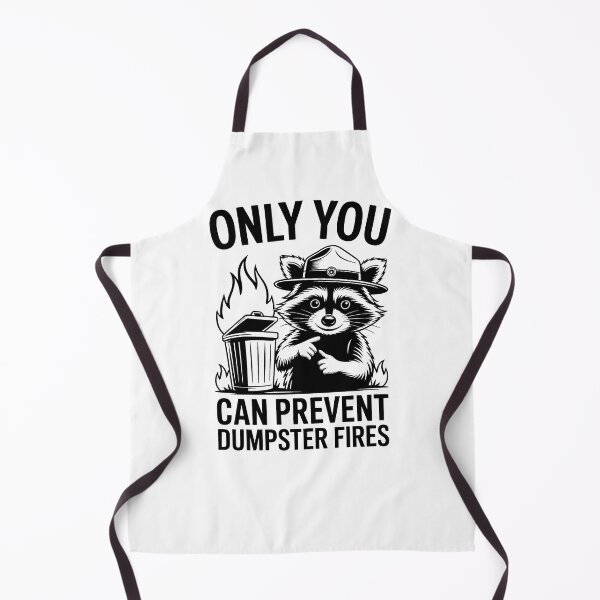 Item preview, Only You Can Prevent Dumpster Fires – Trash Panda Funny Raccoon Humor designed and sold by SEBANOX.