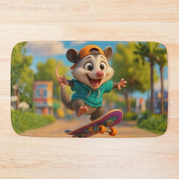 Item preview, Skater Possum designed and sold by Sillytoe.