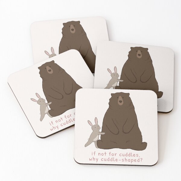 Item preview, If not for cuddles, why cuddle-shaped? Bear and Bunny designed and sold by rornelson.