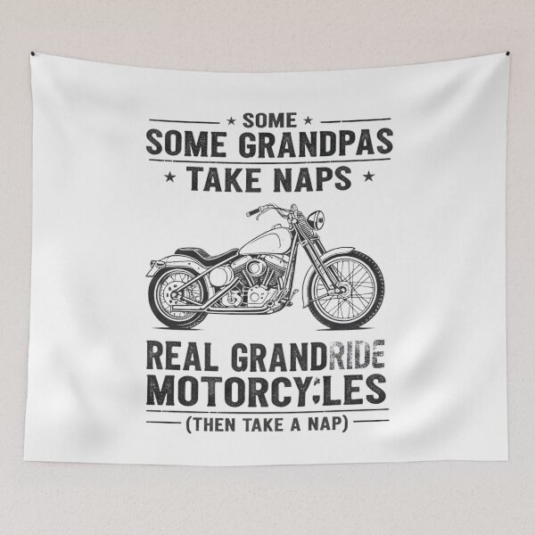 Item preview, Some Grandpas Take Naps Real Grandpas Ride Motorcycles  designed and sold by THREE LITTLE BEANS.