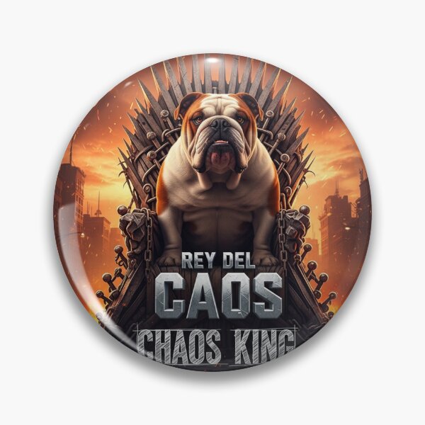 Item preview, Chaos King Bulldog designed and sold by PetJoyPrintsCO.