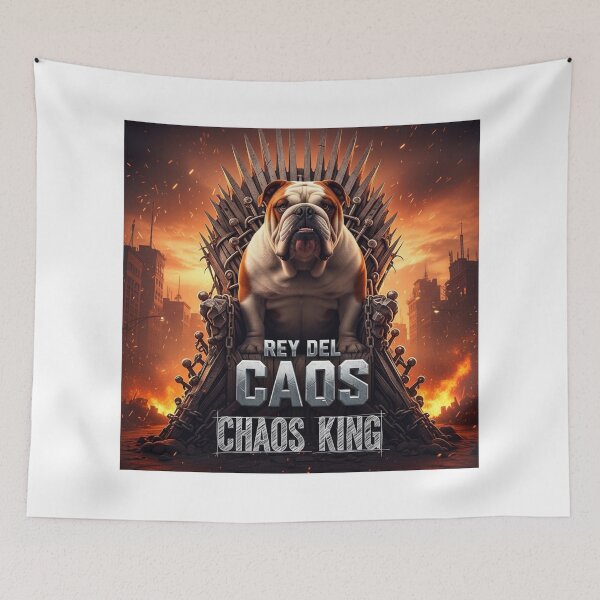 Item preview, Chaos King Bulldog designed and sold by PetJoyPrintsCO.