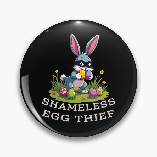 Item preview, Shameless Egg Thief - Funny Easter Bunny Burglar designed and sold by Oaks Creations.