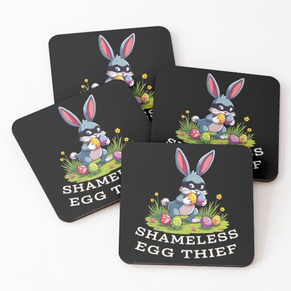 Item preview, Shameless Egg Thief - Funny Easter Bunny Burglar designed and sold by Oaks Creations.